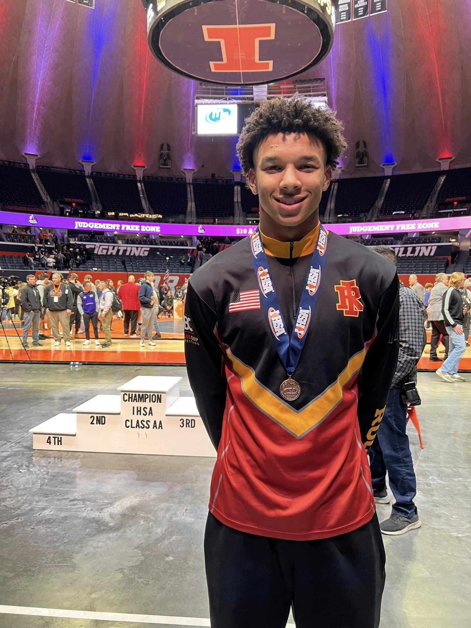 Amare with state medal